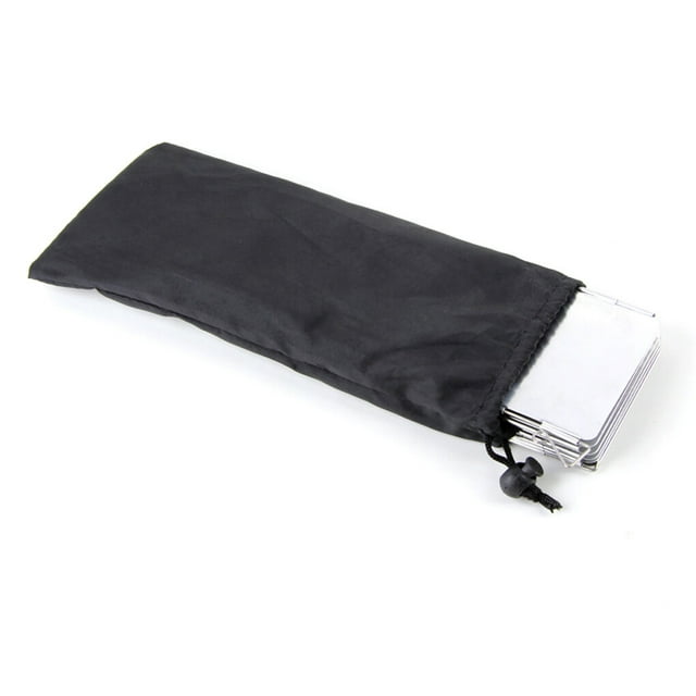serony Stove Wind Shield Portable Foldable Windproof Steel Handle Camping Picnicking Cooking Cooker Screen with Storage Bag 8 Plates