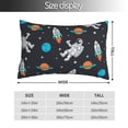 thumbnail image 2 of Fuzoiu Space Print Pillow Case with Hidden Zipper,Pillow Covers,Soft and Comfortable Pillowcase-14"x20", 2 of 6
