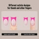 thumbnail image 4 of Nail Tips NOVO OVO, patas de pato con punta francesa, 150 unidades, 4 of 8
