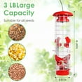 thumbnail image 7 of Birdkiss Squirrel-Proof Metal Bird Feeder - 4 Weight-Activated Perches, 3LBs Capacity, Outdoor Hanging Decor for Garden & Finch, 7 of 7