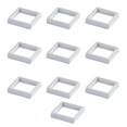 thumbnail image 1 of 10 Pieces Household Shop Portable Jewelry Box Jewelry Organizer Rings Bangles Bracelets Pendant Case Organizing Boxes White Box 9x9x2cm, 1 of 8