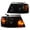 Smoky Lens Black Housing Amber Reflector, variant on PIT66 Amber Headlight Corner Lamp Headlamp Assembly Fit For 04-08 Ford F-150 Pickup
