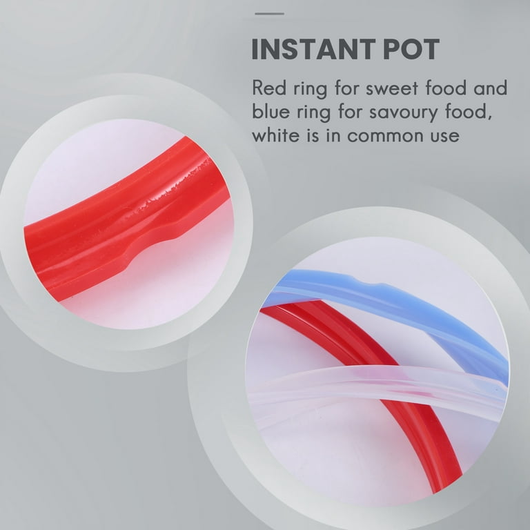 Sealing Rings for Instant Pot Accessories of 5/6 Qt Models - Red