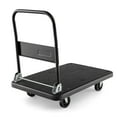 Costway Folding Push Cart Dolly Platform Hand Truck with 360° Swivel