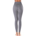 thumbnail image 6 of Junior's Seamless Yoga Leggings High Waist Workout Compression Fitness Pants Slimming Gym Active Tight, 6 of 6
