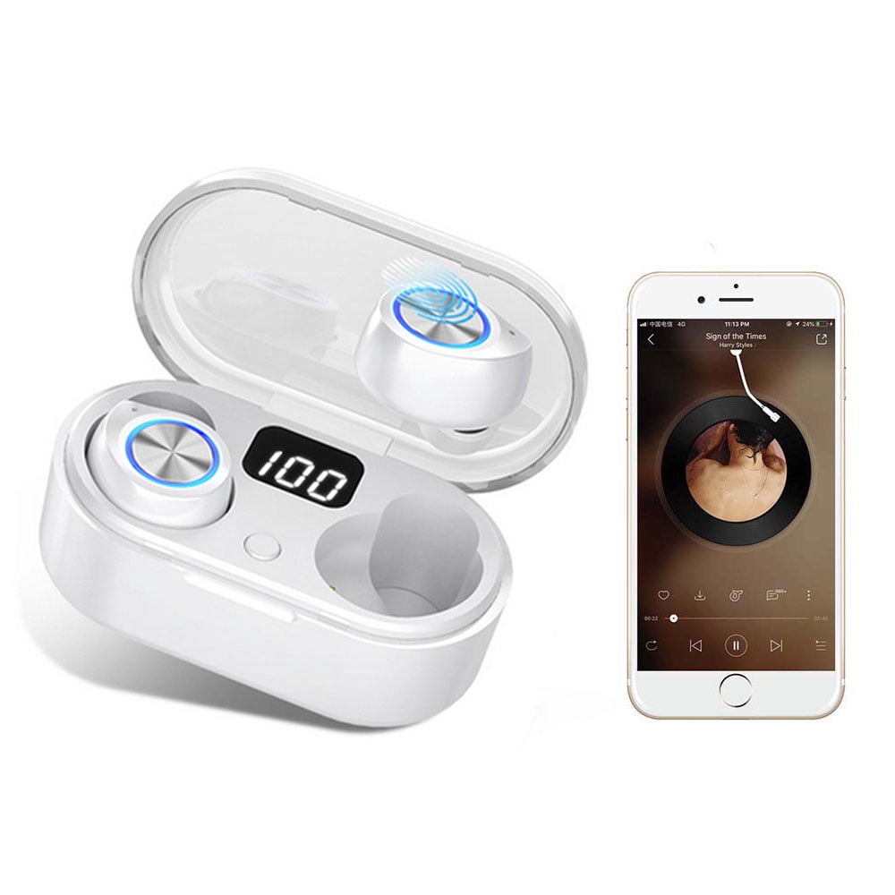 Details about   Wireless Earbuds Bluetooth 5.0 TWS Waterproof Earphones for iPhone IOS Android 