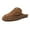 Brown, variant on Women Chic Studs Slip On Flat Mules Closed Round Toe Backless Slippers Casual Daily Shoes Size 9.5 Brown