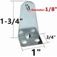thumbnail image 2 of Hold Down Brackets 4pcs Metal Blind Brackets Bottom Rail Holder Replacements for Horizontal Blinds and Window Shades, 2 of 7