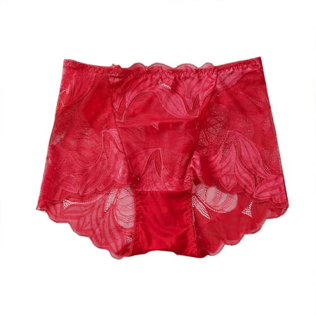 

Comfortable Intimate Female Underpants Large Size Lace Panties Feminine Mid Waist Breathable Seamless Lifting Briefs