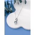 thumbnail image 3 of CACA LADY Octopus Tentacles Necklace with Moonstone 925 Sterling Silver Octopus Pendant for Women Blue Ocean Jewelry Gift for Women, 3 of 5