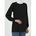 thumbnail image 5 of Black - Crew neck - Blouses - Refka, 5 of 5
