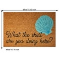 thumbnail image 3 of Beach Theme Doormat - Aqua Blue Non- Welcome Mat for Front Door, Funny Coastal Decor Rug for Porch, Outdoor/Indoor Entryway, Durable & Washable Floor Mat, 3 of 7