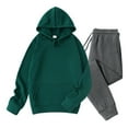 thumbnail image 4 of PNTUTB Men's Casual Sweatsuits Set 2 Piece Hoodie Outfit Tracksuits for Men Athletic Long Sleeve Pullover Suit Set, 4 of 6