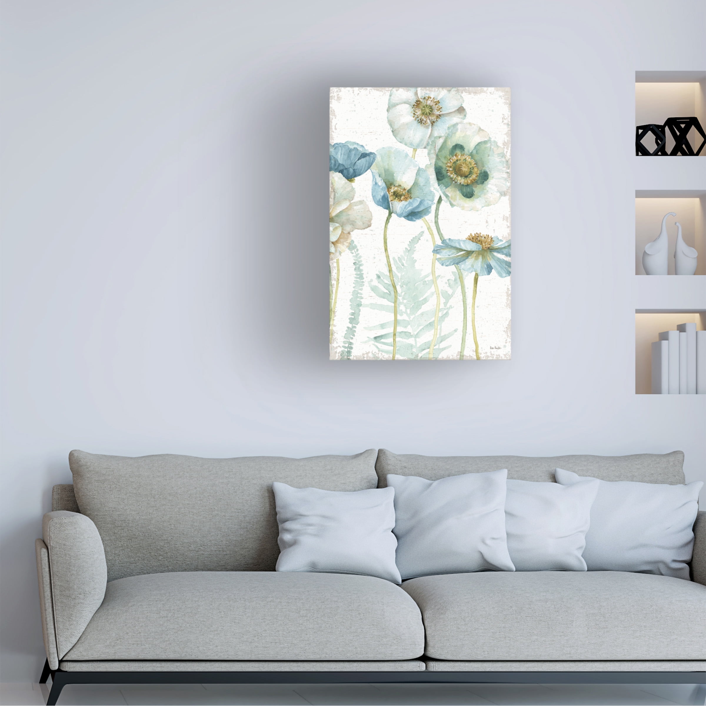 Trademark Fine Art "My Greenhouse Flowers I Crop on Wood" Canvas Art by Lisa Audit
