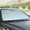 thumbnail image 3 of Skegnu Five-layer Thickening Sunscreen Car Sunshade Aluminum Foil Insulation Car Rays Sun Visor Protector Sunshade Sunshade Canopy Outdoor Sunshades for Beach, 3 of 9