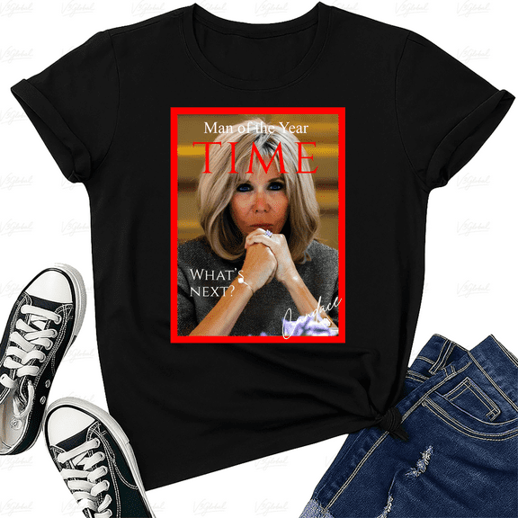 Candace Owens Brigitte Macron Man Of The Year Parody Style Unisex T-Shirt V40182, up to size 5XL