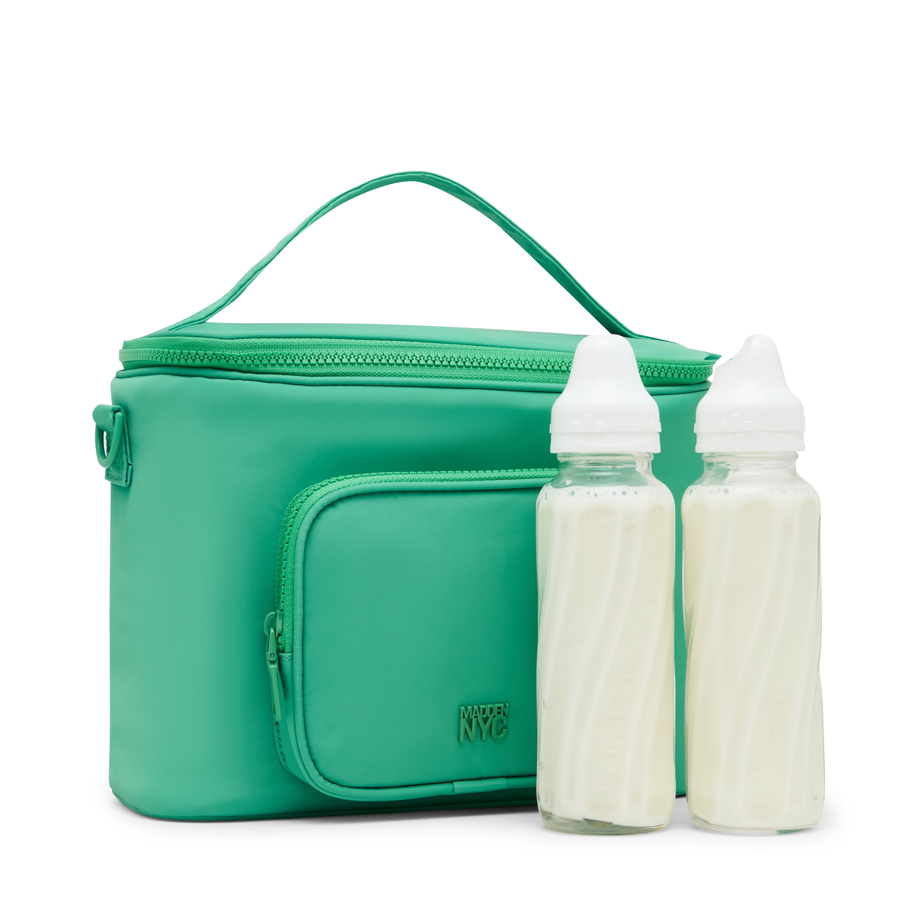 Madden NYC Women's Front Pocket Lunchbox, Green - Portable Food Storage for Work & Travel