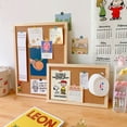 thumbnail image 2 of Cork Wood Wall Hanging Message Bulletin Board Frame Notice Note Memo Board Shop, 2 of 16