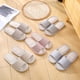 thumbnail image 4 of Pantuflas de algodón para mujer, estilo veraniego, para el hogar, para interiores, con suelo de madera, suela suave, antideslizantes, de EVA, para parejas, 4 of 6