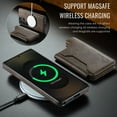 thumbnail image 4 of ELEHOLD Magnetic Wallet Case For Samsung Galaxy S25,2-in-1 Mag Safe Case with Removable Card Holder, Kickstand Shockproof Protection Cover For Samsung Galaxy S25,Coffee, 4 of 10
