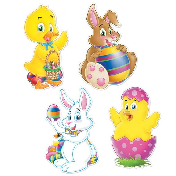 48 Pack Beistle Easter Cutouts