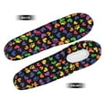 thumbnail image 5 of Yuyamidu Colorful Dog Paw Car Front Seat Armrest Cover 1 Pair Heart Auto Armrest Handle Cover Replacement for Trucks SUVs Sedans Accessories Universal Size, 5 of 7