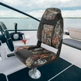 thumbnail image 5 of Lumiparty 2 Pack Folding Boat Seats, High Back Fishing Boat Chairs, with Thick Sponge Padding and Hinge, Camo, 5 of 7