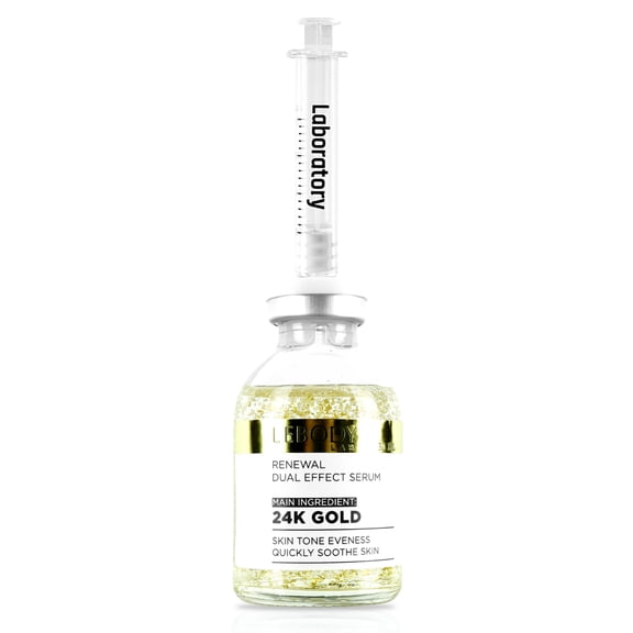 LEBODY Lab Renewal Dual Effect Serum, Face Serum, 24K Gold, 1 oz