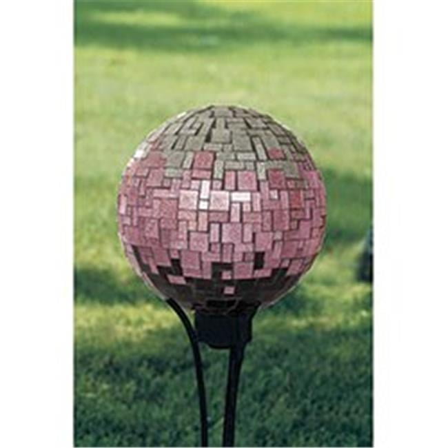 Carson 65810 10 in. Pink Glitter Gazing Ball