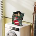 thumbnail image 2 of ZIATUBLE Christmas Santa Claus Hanging Storage Organizer Stretch Clothespin Bag Holder Elastic Clothesline Bag for Clothes Pins 2 Pieces Set with Hanging Hook Laundry Clothes Pin Holder, 2 of 7