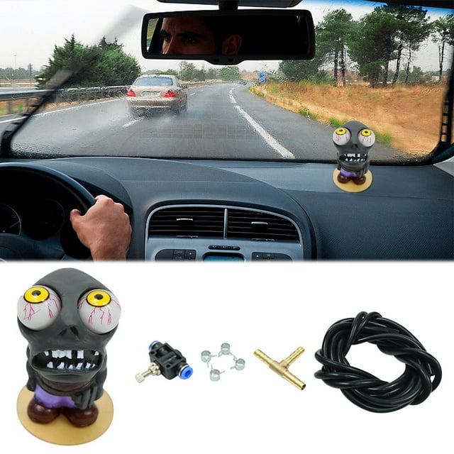 Xihbxyly Muñeca con Ojo de Turbo para Coche, Decoración con Medidor de Turbo Expandible, Juguete Antiestrés, Material de Goma, Fácil Instalación, Decoración Única para Coche, Divertido Compañero de C