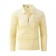 thumbnail image 3 of Blusa y camisa de manga larga con cuello vuelto para hombre, camisa deportiva de color liso con solapa y cremallera, blusa de manga larga con solapa para hombre, 3 of 8