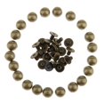 thumbnail image 3 of 20 Pieces Mushroom Dome Rivets Studs Spikes for Rivets Leathercrafts accessories Leather Leather Craft Bag 8mm bronze, 3 of 9