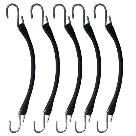 

5-Pack of New Natural Black 9 Bungee Straps