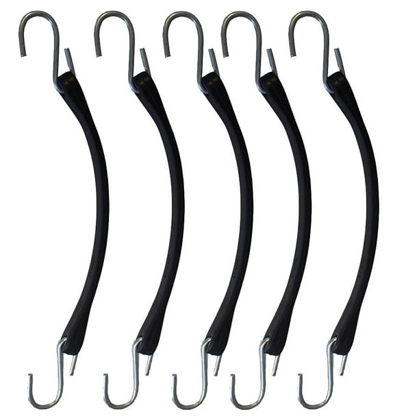 5 Pack Natural Rubber 9" Bungee Flatbed Truck Trailer Tire Chain Tie