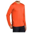 thumbnail image 4 of Mens Long Sleeve PosiCharge Competitor Polyester Tee Shirt Neon Orange XL, 4 of 8