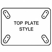 Plt Cstr,Rgd,Forged Steel,8 in.,4000 lb. R-CH-83FSB