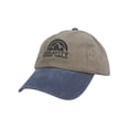 thumbnail image 1 of Gravity Outdoor Co. Pigment Dyed Adjustable Baseball Cap - Black Logo - Olive/Navy, 1 of 2