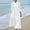 Dresses-822White, variant on Gamivast Long Dresses for Women Long Sleeve Shirt Dress Mock Neck Button Down Dress Pleated Front Solid Color Loose Fit Casual Maxi Gown