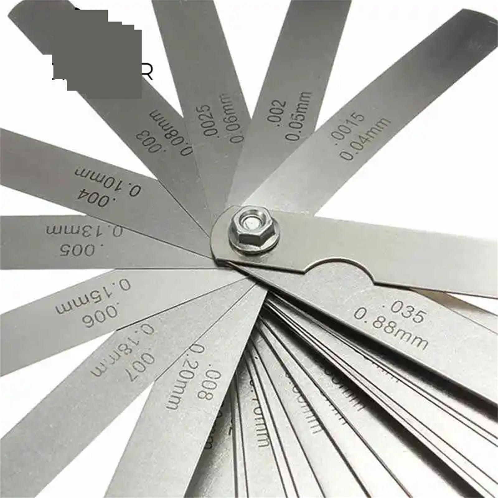 32 Blades Metric Thickness Gage Set Tappet Valve Feeler Gauge Gauges /METRIC With Brass Measuring Range 0.04mm - 0.88mm ,Corrosion-Resistant
