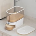 thumbnail image 3 of Rice Dispenser, Grain Container Storage with Lid Measuring Cylinder Moisture Proof Household Cereal Dispenser Bucket for Kitchen, 3 of 3