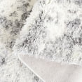 thumbnail image 5 of SAFAVIEH Lindsay Laird Abstract Polyester Shag Runner Rug, Ivory/Grey, 2'2" x 8', 5 of 7