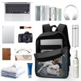 thumbnail image 3 of Son Heung-min-theme Backpack, Campus style schoolbag Bookbag with Adjustable Shoulder Straps And Large Zip Compartment, Unisex Travel Bags.43cm, 3 of 6