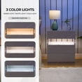 thumbnail image 3 of Cubehom LED Night Stand Modern Nightstand with 3 Drawers LED Bedside Tables for Bedroom, Living Room, 3 of 6
