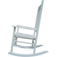 thumbnail image 4 of Rocking Rocker - A001WT White Wood Porch Rocker/Outdoor Rocking Chair - Easy to Assemble - Comfortable Size - Outdoor or Indoor Use, 4 of 10