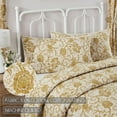 thumbnail image 5 of VHC Brands Dorset, Farmhouse Quilted Bed Sham, Standard, Floral, Navy, 21x27, 5 of 11