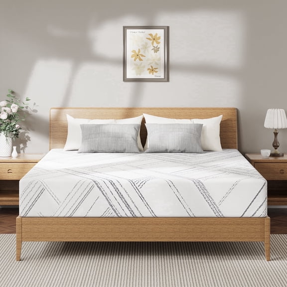 Lidnsejr Twin Mattress, 6" Memory Foam Mattress with Removable Mattress Cover for Back Pain & Pressure Relief, Mattress in a Box for Cool Night, White
