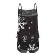 thumbnail image 4 of Tnhcen Sexy Christmas Lace Pajamas 2-Piece Sleeveless Top Shorts Pjs Nightwear Cozy Homewear S-2XL, 4 of 5
