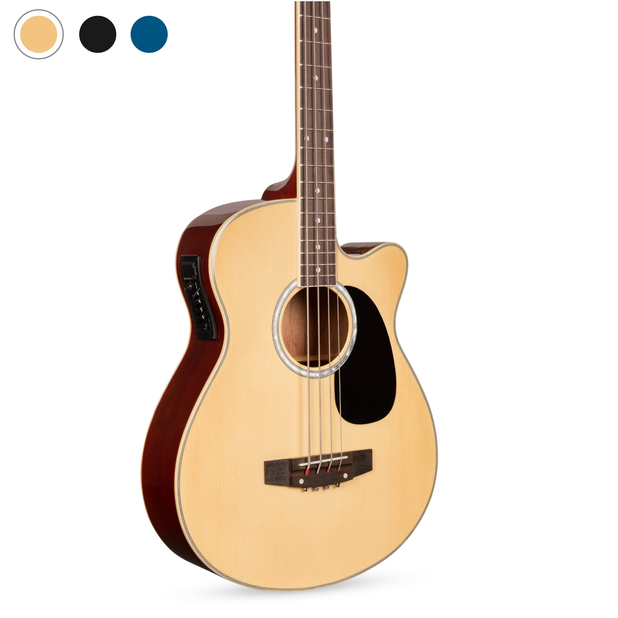 Best Choice Products 22Fret Full Size Acoustic Electric Bass Guitar w