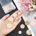 thumbnail image 5 of 24pcs Blank Stamping Tags 3 Sizes Brass Blank Pendants 18/25/30mm Metal Flat Round Tag Charms with 1mm Hole DIY Craft Making Red Copper/Antique Bronze, 5 of 6